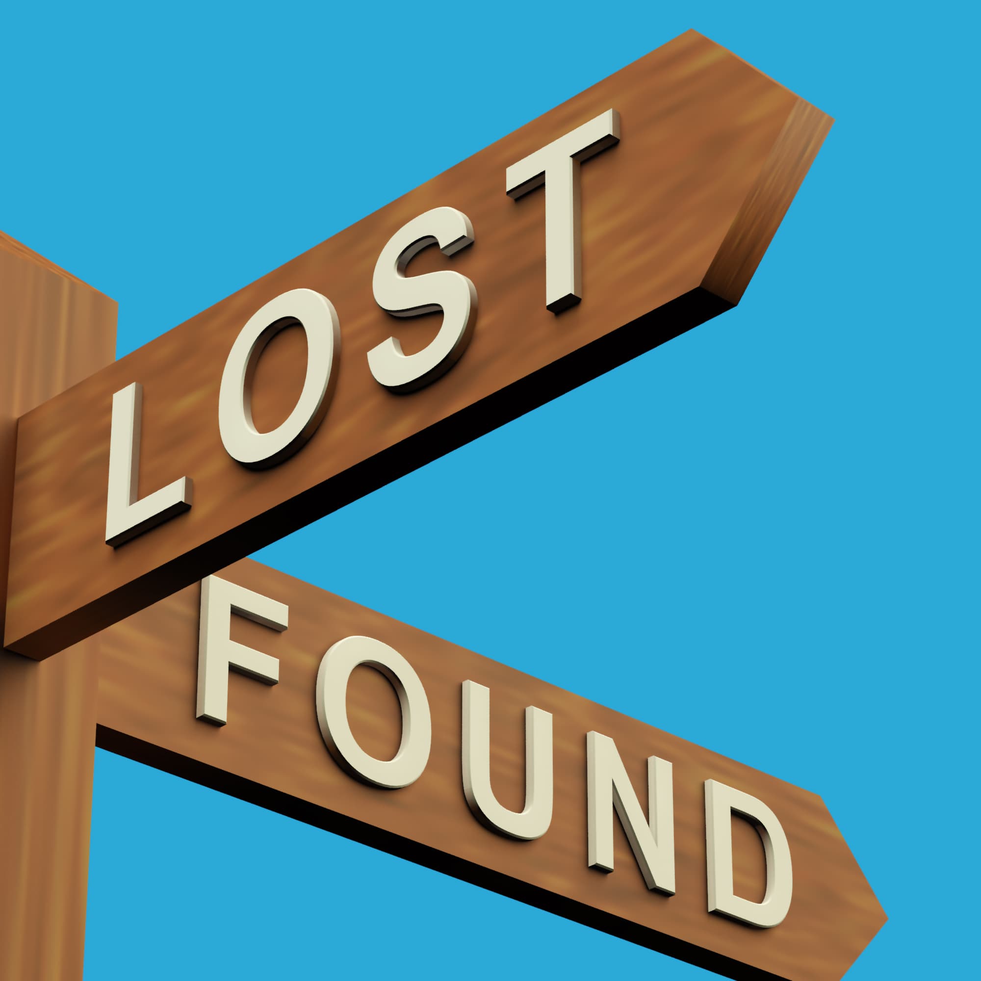 Lost and found sign